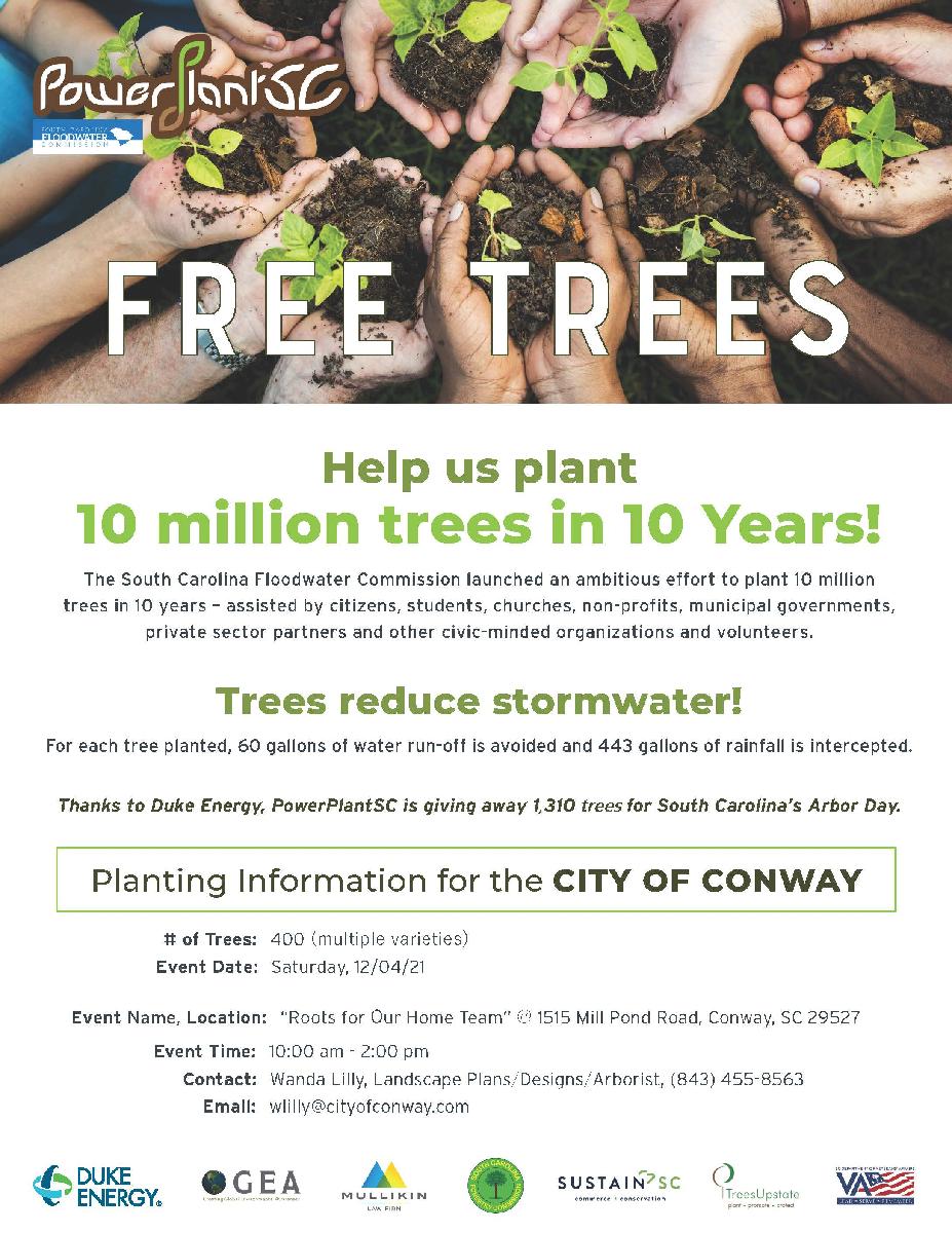 City of Conway Tree Giveaway